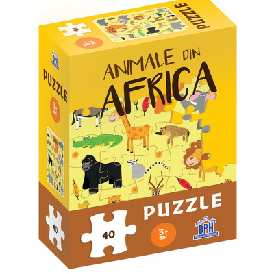 Animale din Africa - puzzle