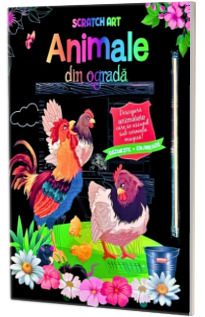 Animale din ograda. Scratch Art Animale din ograda. Scratch Art