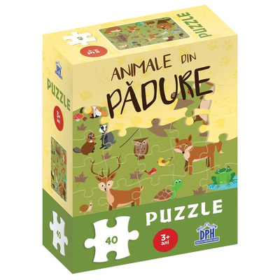 Animale din padure - puzzle