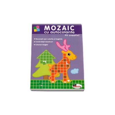 Mozaic cu autocolante. Fii creativ! Recunosti usor culorile si imaginile. Construiesti mozaicuri. Colorezi imagini