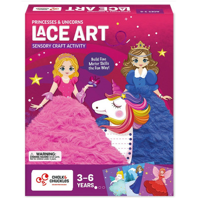 Arta cu sireturi pufoase - Printese si unicorni