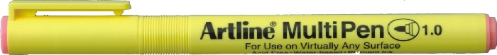 Marker universal ARTLINE Multi Pen, varf rotund 1.0mm - roz pastel