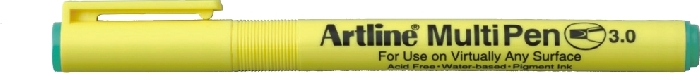 Marker universal ARTLINE Multi Pen, varf tesit 3.0mm - verde pastel