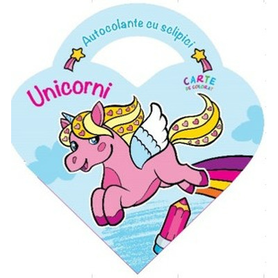 Autocolante cu sclipici - UNICORNI