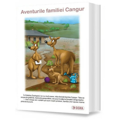 Aventurile familiei Cangur. Carte uriasa pentru clasa pregatitoare. Modulele III, IV si V