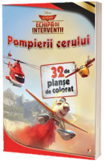 Avioane. Echipa de interventii. Pompierii cerului. Planse de colorat