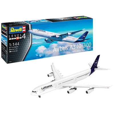 Avion Revell Airbus A340-300 Lufthansa New Livery Scara 1:144