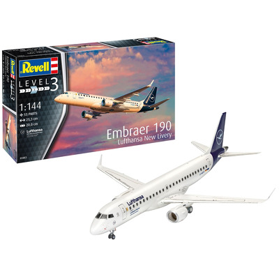 Avion Revell Embraer 190 Lufthansa New Livery Scara 1:144