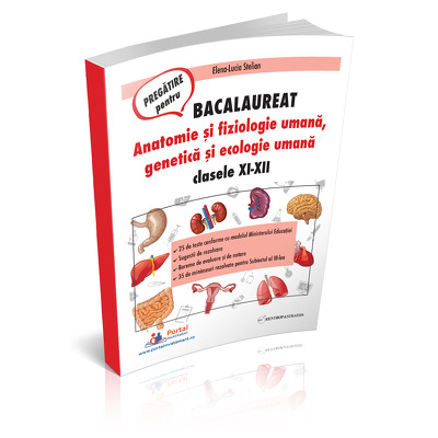 Bacalaureat - Anatomie si fiziologie umana, genetica si ecologie umana. 25 de teste rezolvate