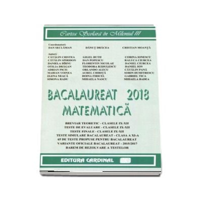 Bacalaureat Matematica 2018 - Catalin Cristea