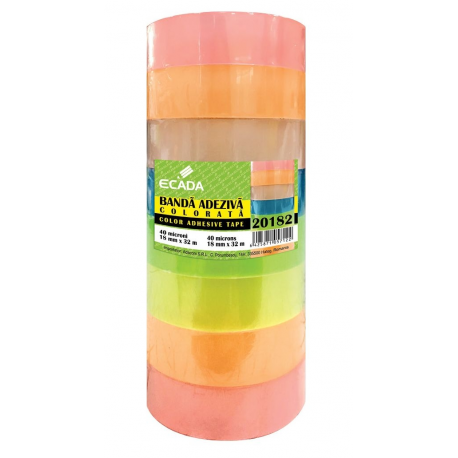 Banda adeziva 18X33 colorata Ecada