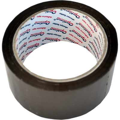 Banda adeziva, maro,  72mm x 66 y, 38 microni, Optima