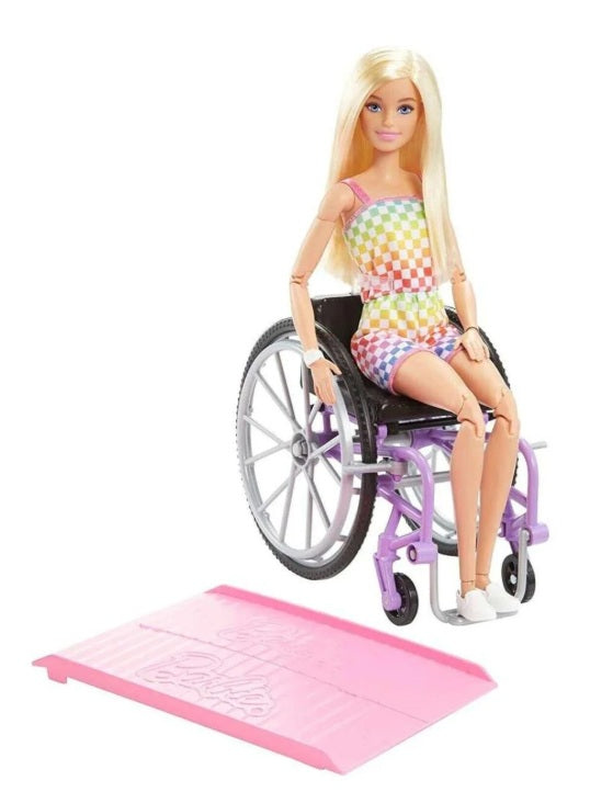 Barbie papusa cu scaun cu rotile