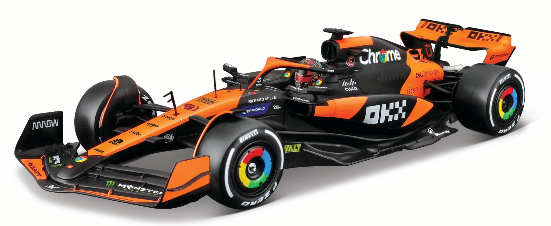 Bburago 1:24 Formula 1 McLaren MCL38 Oscar Piastri - Model Kit Oficial