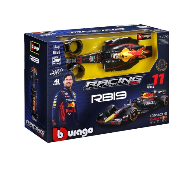 Bburago 1:24 Formula 1 Oracle Red Bull Racing RB19 Sergio Perez - Model Kit Oficial