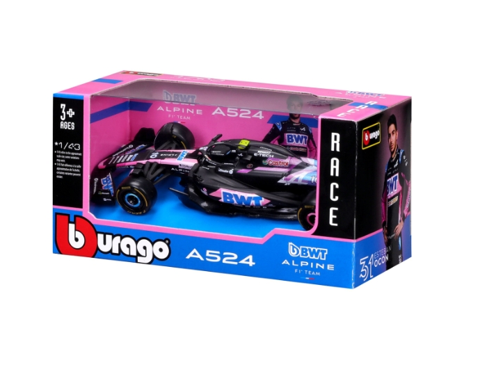 Bburago 1:43 Formula 1 Alpine A524 2024 Esteban Ocon -  Macheta Oficiala