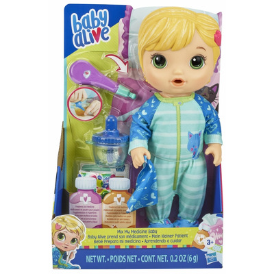 Bebelus Baby Alive - Mix my medicine, blond