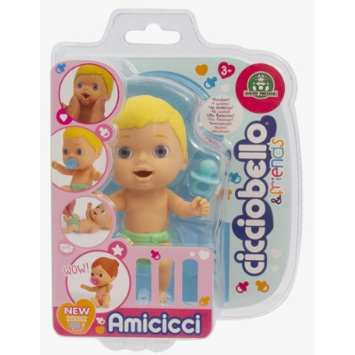 Bebelus Cicciobello Amicicci baietel cu par blond Cicciobello