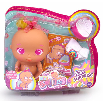 Bebelus The Mini Bellies Mini pinky twink fetita cu par galben