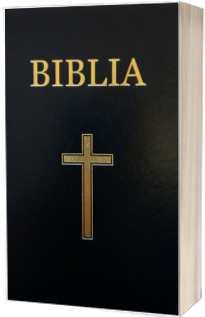Biblia, coperta din piele cu cruce - model 073