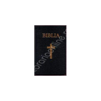 Biblia cu coperta cartonata, aurita. Coperta neagra (50823)