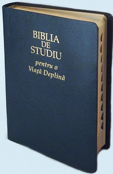 Biblia de studiu pentru o viata deplina (editie deLuxe, coperta piele, bleumarin)