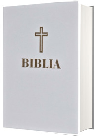 Biblia – editie omagiala 100 de ani de la Marea Unire, alba, in piele ecologica, aurita