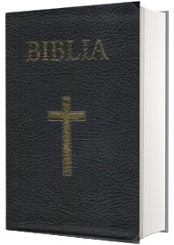 Biblia foarte mica, 043, coperta piele, neagra, cu cruce, margini aurii, repertoar
