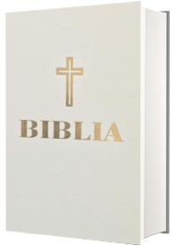 Biblia sau Sfanta Scriptura, format A5 (053), coperta cartonata, alba, margini aurite