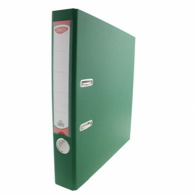 Biblioraft plastifiat 50 mm Daco verde