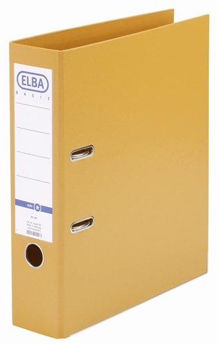 Biblioraft A4, plastifiat PP/PP, margine metalica, 80 mm, ELBA Smart Pro+ - orange