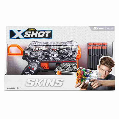 Blaster X-SHOT Skins Flux, 8 proiectile