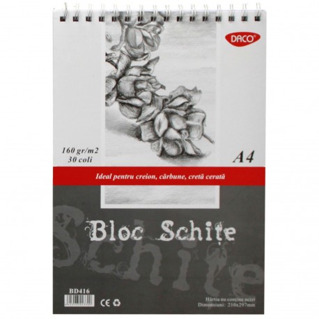Bloc A4 schite 160g 30 file Bloc A4 schite 160g 30 file