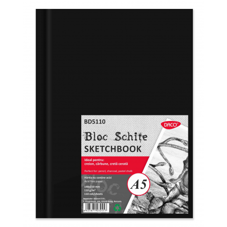Bloc A5 schite, 110G 110 file Daco BD5110