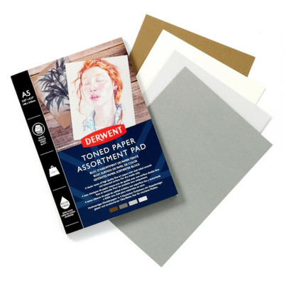 Bloc de desen Professional, A4, 20 coli, 120g, pentru schite si desen, 4 culori deschise