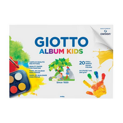 Bloc desen A4, 200gr, 20 coli/set, GIOTTO Album Kids
