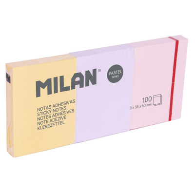 Bloc notes adeziv 3x50x40 mm pastel MILAN