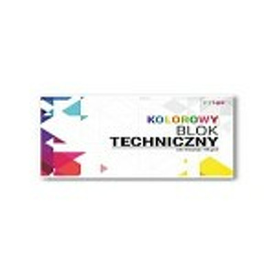 Bloc tehnic Strigo A4, 20 file, 170g, multicolor