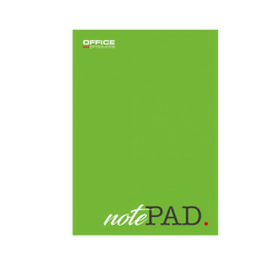 Blocnotes A5, 50 file - 60gsm, lipit pe latura mica, coperta verde, matematica