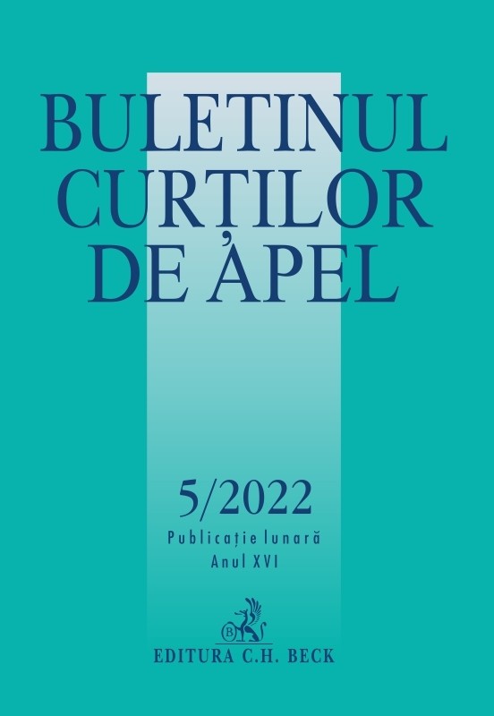 Buletinul Curtilor de Apel nr. 5/2022
