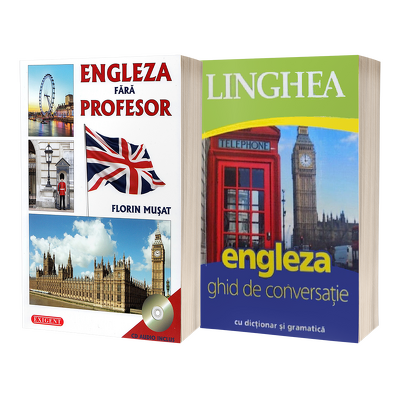 Bundle English Starter. Engleza fara profesor si Ghid de conversatie Roman-Englez, cu dictionar si gramatica