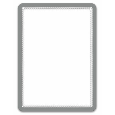 Buzunar magnetic pentru documente A4, cu rama color, 2 buc/set, DJOIS - rama argintie