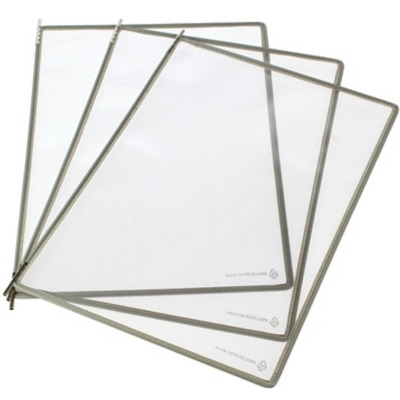 Buzunare prezentare pentru display, A4, (10 buc/set), rama metalica, DJOIS - gri