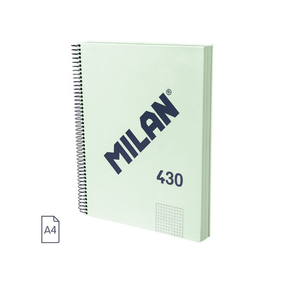 Caiet A4 120 file matematica spira Verde MILAN
