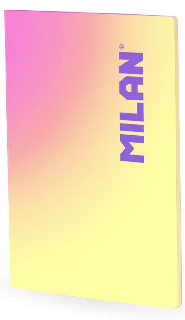 Caiet A4, 48 file dictando cusut, galben Sunset