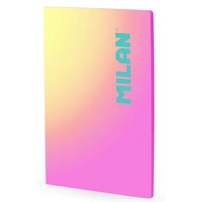 Caiet A4 48 file matematica cusut Roz Sunset