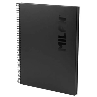 Caiet A4 80 file romana spira Negru Shadow