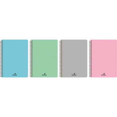 Caiet A4 80 file spira coperta plastic matematica