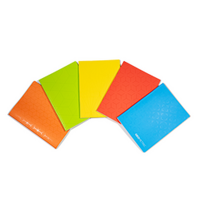 Caiet A5, 48 file, 80gsm, coperta carton 300gsm, design geometrics - dictando