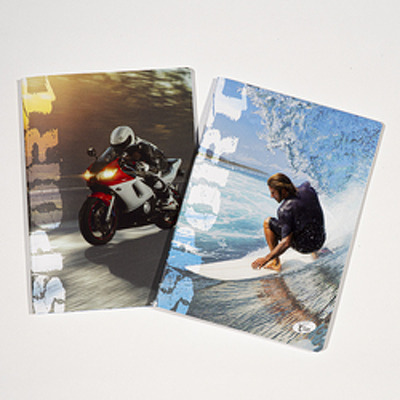 Caiet A5, 48 file, 80gsm, coperta carton 300gsm, design sports - dictando